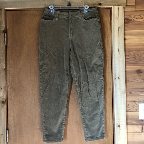 Dark khaki/brown colored corduroy pants - Picture 1 of 6